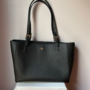 Tory Burch Black Leather Tote